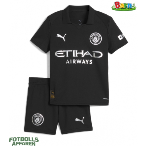 Manchester City Bortaställ Barn 2025-26 Kortärmad (+ Korta byxor)